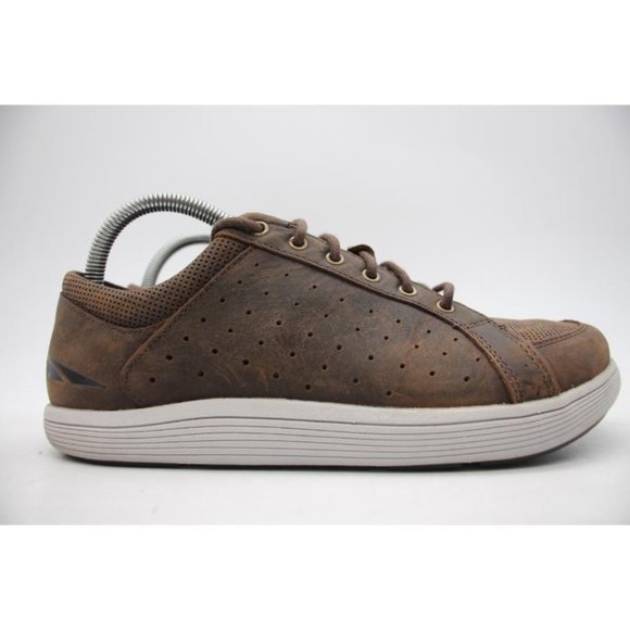 Altra Cayd Men's 7 Brown Leather Lace Up Casual Shoes Sneakers ALM1883B990 - Picture 1 of 9